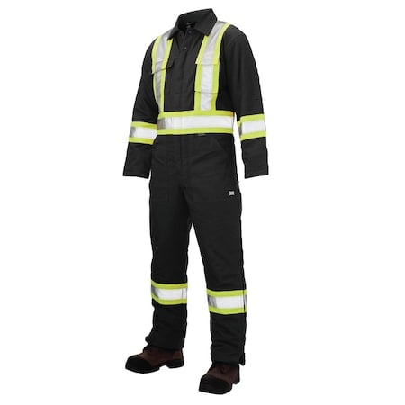 Insulated Duck Safety Coverall, Black, L MPN:S78711