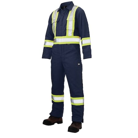 Insulated Duck Safety Coverall, Navy, XL MPN:S78711
