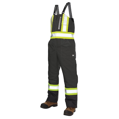 High Visibility Bib Overalls, Black, 30