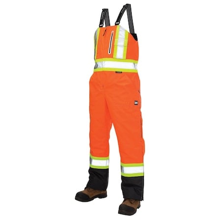 High Visibility Bib Overalls, Mens, Waist 32