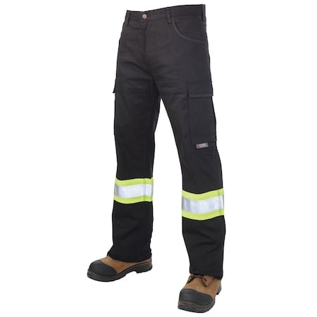 Flex Twill Safety Cargo Pant, SP030-BLK- MPN:SP030