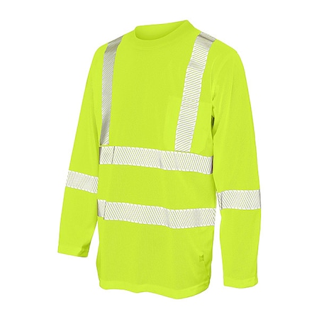 Men's T-Shirt, Polyester, Pullover, 1 Pocket(s), Green, 2XL MPN:ST081