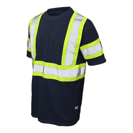Men's T-Shirt, Polyester, Pullover, 0 Pocket(s), Black, 3XL MPN:ST092