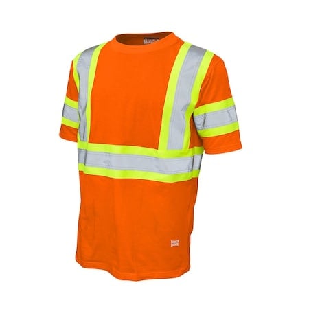 Short Sleeve Safety T-Shirt, ST111-ORG-M MPN:ST111