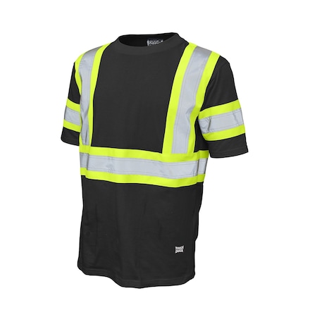Short Sleeve Safety T-Shirt, ST111-BLACK MPN:ST111