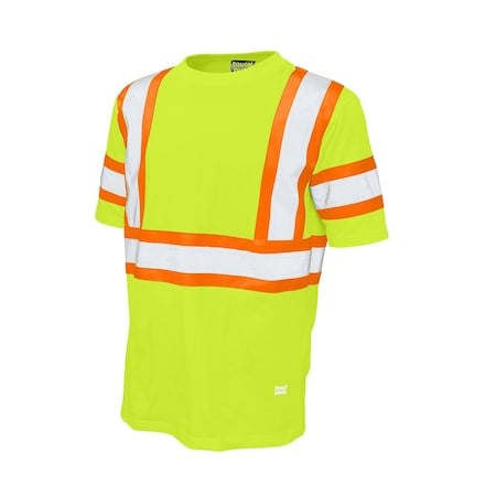 Short Sleeve Safety T-Shirt, ST112-YEL-5 MPN:ST112