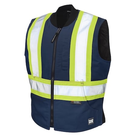 Safety Vest 2XL Class 1, Zipper 5 Pockets MPN:SV061