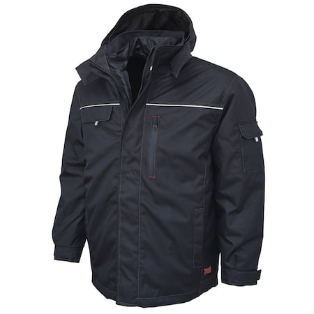 Men's 3-in-1 Jacket, Polyester Oxford, Zipper, Navy, M MPN:WJ141