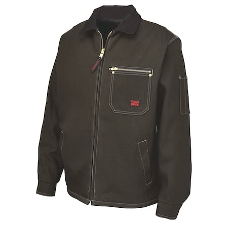 Jacket, 100% Cotton, DKBR, 5XL MPN:WJ312