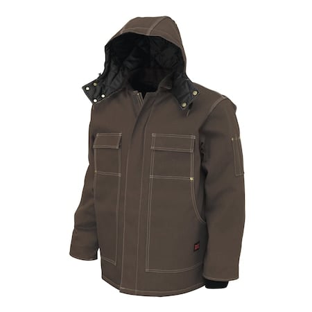 Jacket, 100% Cotton, DKBRN, L MPN:WJ341