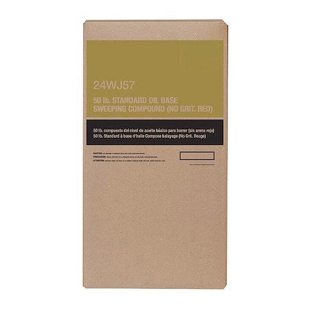 Sweeping Compound, Box, 50 lbs, Oil-Based, No Grit, Red MPN:24WJ57
