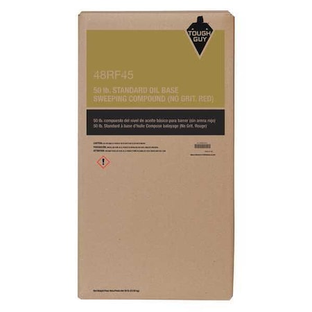 Sweeping Compound, Wood Pulp, 50 lb, Box MPN:48RF45