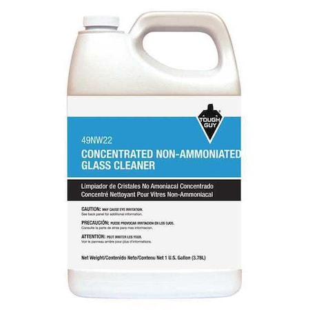 Liquid Glass and Surface Cleaner, 1 gal., Blue, Unscented, Jug MPN:49NW22