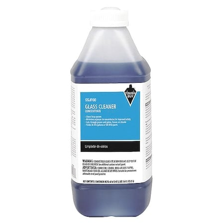 Liquid Glass Cleaner, 1.9L, Clear, Unscented, Bottle MPN:55JF66
