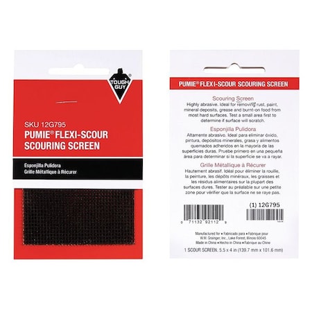 Scouring Screen, Gray, 5-1/2