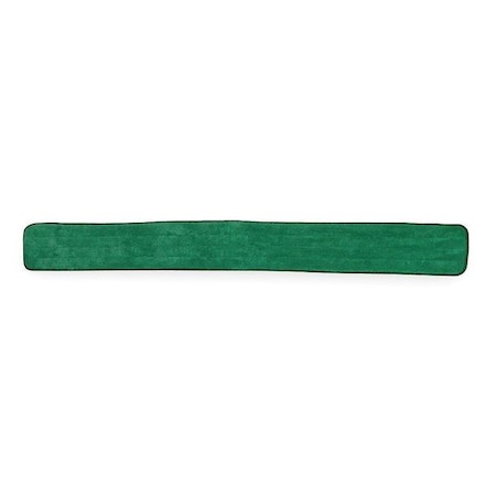 48 in L Dust Mop, 6 oz Dry Wt, Hook-and-Loop Connection, Pad End, Green, Microfiber MPN:1TTY5