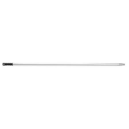 Squeegee Handle, Threaded, Aluminum, 61 In L, 1 in Handle Dia, Black/White MPN:2CJP8