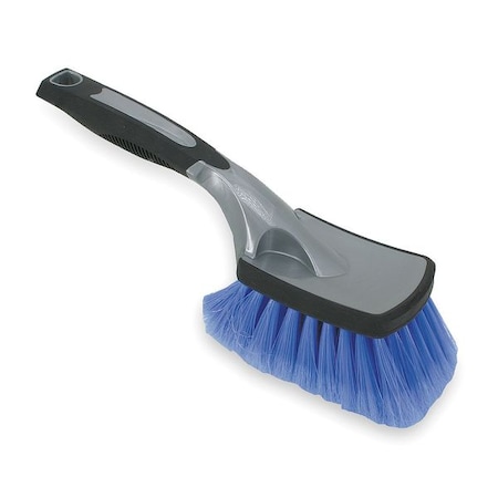 Car Wash Brush, 6 1/2 in L Handle, Purple, Polypropylene, Thermoplastic Rubber, 10 in L Overall MPN:2ZPA8