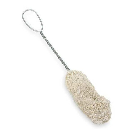 Tire Brush, 6 1/2 in L Handle, Cream, Galvanized Iron Wire, 11 in L Overall MPN:2ZPD5