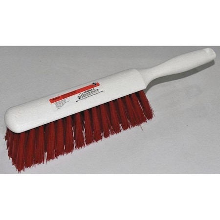 2 1/2 in W Bench Brush, Soft, 5 in L Handle, 8 in L Brush, Red, Plastic, 13 in L Overall MPN:3NB66