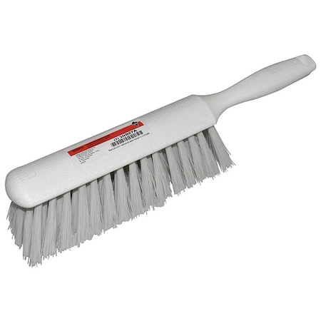 1 1/2 in W Bench Brush, Soft, 5 in L Handle, 8 in L Brush, White, Plastic, 13 in L Overall MPN:3NB67