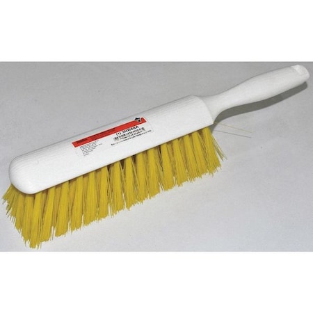 1 1/2 in W Bench Brush, Soft, 5 in L Handle, 8 in L Brush, Yellow, Plastic, 13 in L Overall MPN:3NB68