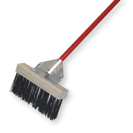 12 in Sweep Face Push Broom, Stiff, Synthetic, Black MPN:3PCA6