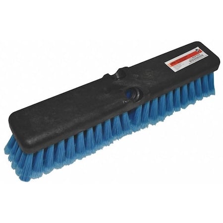 3 in W Wash Brush, 14 in L Handle, 14 in L Brush, Blue, Plastic, 14 in L Overall MPN:400F92