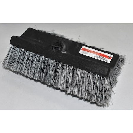 4 in W Bench Brush, 10 in L Handle, 10 in L Brush, Gray, Plastic, 10 in L Overall MPN:400F96