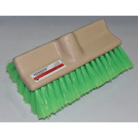4 in W Bench Brush, 10 in L Handle, 10 in L Brush, Green, Plastic, 10 in L Overall MPN:400F97