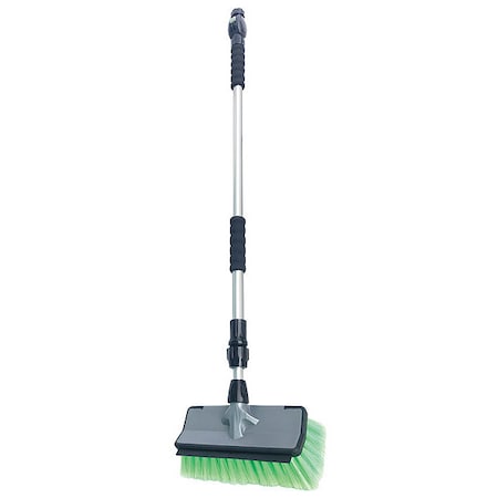 4 in W Flow Through Brush, 62 in L Handle, 10 in L Brush, Green, Aluminum, 70 in L Overall MPN:491R25