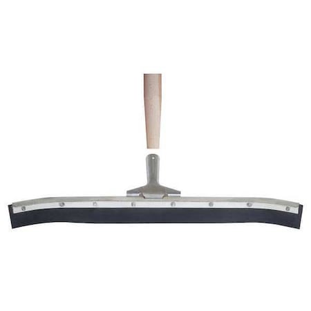 Floor Squeegee, Single-Blade, 36 in, Neoprene, Includes Handle, Not Threaded, Black MPN:59JM38