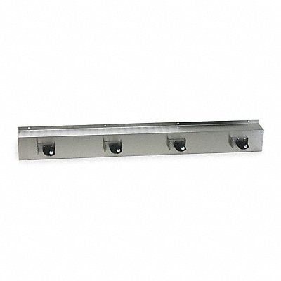 Mop and Broom Holder 36 in L Silver MPN:1ECL5