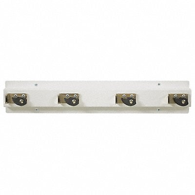 Mop and Broom Holder 24 in L White MPN:22N326