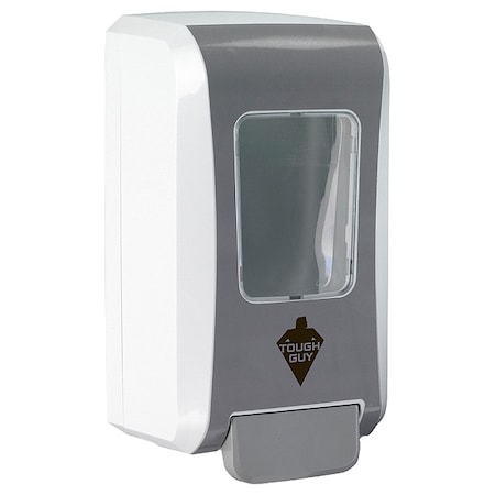 Foam Soap Dispensr, Push-Style, 2000mL, White/Gray MPN:40ZJ78