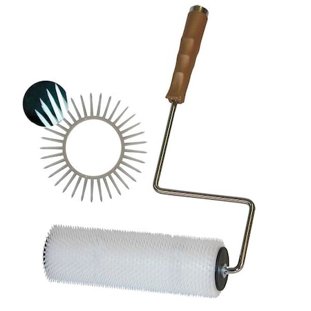 Poly / Aluminum Spiked Roller, 9 Inx 9/16 MPN:3YPD5