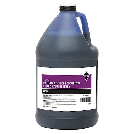 Toilet Deodorizer, Jug, 1 Gal, Ready To Use Liquid, Mulberry Fragrance MPN:18E881