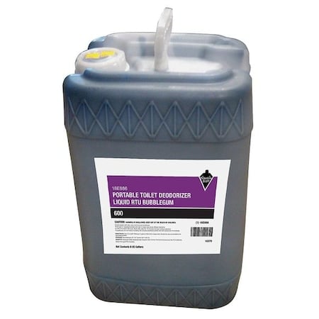 Toilet Deodorizer, Jug, 6 Gal, Ready To Use Liquid, Bubblegum Fragrance MPN:18E886