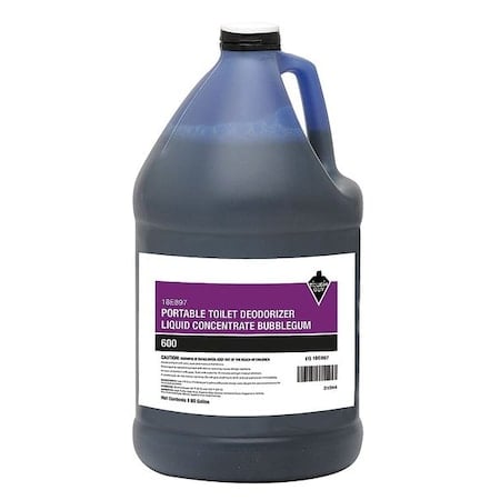 Portable Toilet Deodorizer, 1 gal, Jug MPN:18E897