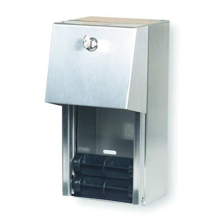 Toilet Paper Dispenser, (2) rolls, SS MPN:1ECJ9