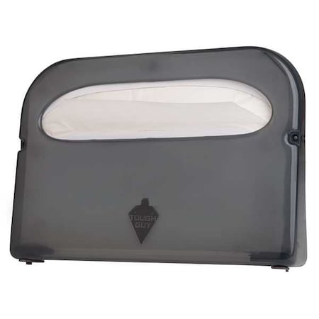 Toilet Seat Cover Dispenser, 1/2 Fold, 500 Cover Capacity, Wall Mount, Plastic, Smoke MPN:22LC68