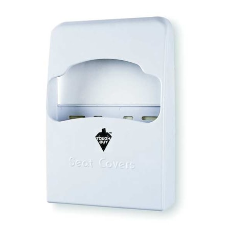 Tough Guy Toilet Seat Cover Dispenser, 1/4 Fold, White MPN:2VEX7