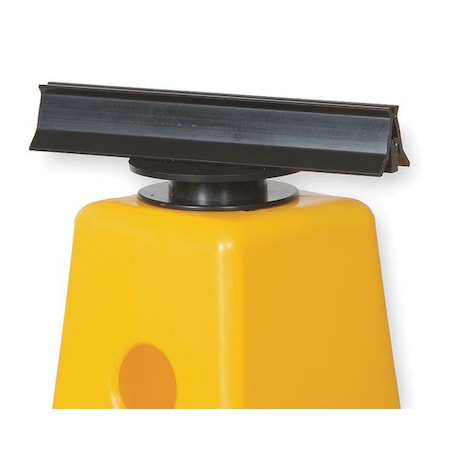 Sign Holder, Black, Plastic, 1 7/8 in H MPN:2LED2