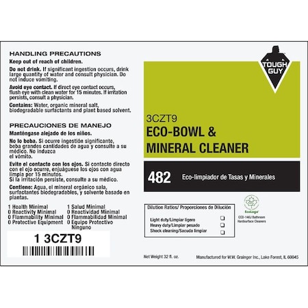 Secondary Label, Black/White, Green MPN:3CZT9