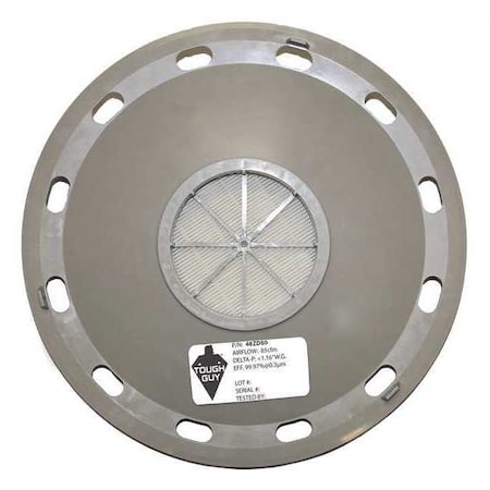 Dome Filter, 2 7/8 in H, Cloth MPN:48ZD80