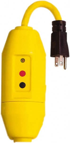1 Outlet, 125 Volt, 15 Amp, Yellow, Load Side User Attachable Inline GFCI MPN:30396029-08