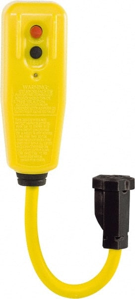 1 Outlet, 125 Volt, 15 Amp, Yellow, GFCI 9 Inch Pigtail MPN:30434007