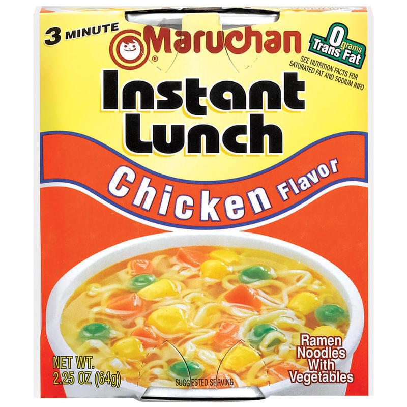 Maruchan Chicken Flavor Instant Lunches, 2.25 Oz, Box Of 12 Lunches (Min Order Qty 5) MPN:121