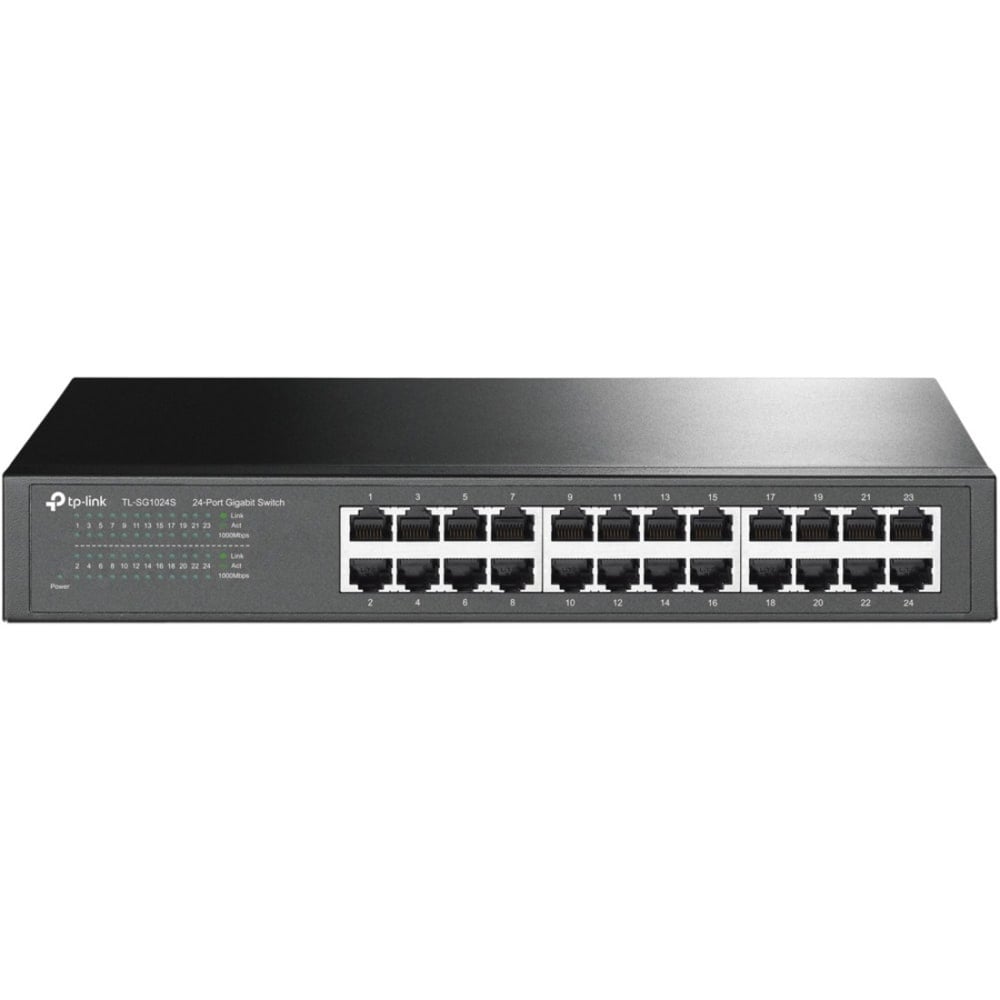 TP-Link TL-SG1024S - 24-Port Gigabit Desktop/Rackmount Ethernet Switch - Plug & Play - Shielded Ports - TLSG1024S MPN:TL-SG1024S