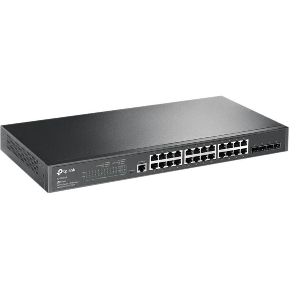 TP-Link JetStream TL-SG3428 - Switch - managed - 24 x 10/100/1000 + 4 x Gigabit SFP - rack-mountable MPN:252121